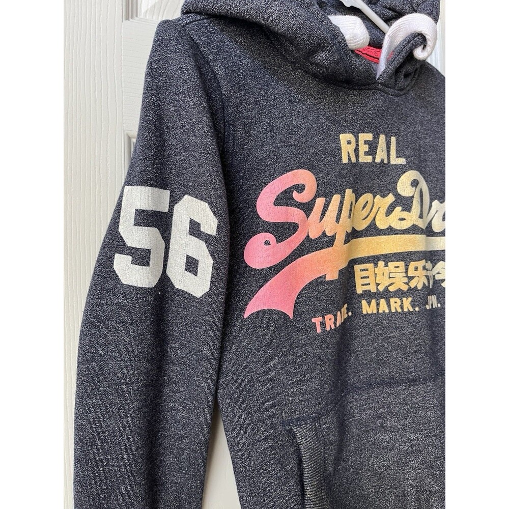 Superdry Multicolor Graphic Logo Hoodie Sweater Vintage Japan Women’s XS - Picture 4 of 12